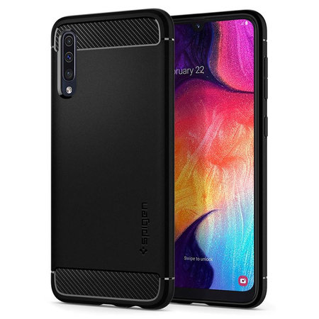 Spigen - Pouzdro Rugged Armor pro Samsung Galaxy A50, černá