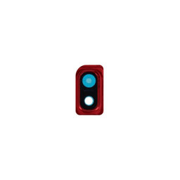 Samsung Galaxy A10 A105F - Sklíčko Zadní Kamery + Rám (Red) - GH98-44415D Genuine Service Pack