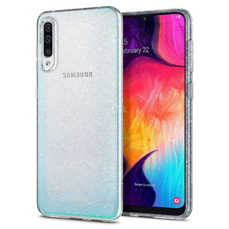 Spigen - Pouzdro Liquid Crystal Glitter pro Samsung Galaxy A50, transparentní
