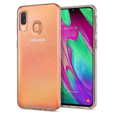 Spigen - Pouzdro Liquid Crystal Glitter pro Samsung Galaxy A40, transparentní