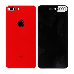 Apple iPhone 8 Plus - Sklo Zadního Housingu s Držákem Kameryy (Red)