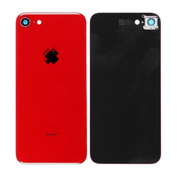 Apple iPhone 8 - Sklo Zadního Housingu + Sklíčko Zadní Kamery (Red)