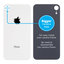 Apple iPhone XR - Sklo Zadního Housingu se Zvětšeným Otvorem na Kameru (White)
