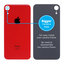 Apple iPhone XR - Sklo Zadního Housingu se Zvětšeným Otvorem na Kameru (Red)