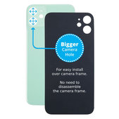 Apple iPhone 11 - Sklo Zadního Housingu se Zvětšeným Otvorem na Kameru (Green)