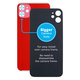 Apple iPhone 11 - Sklo Zadního Housingu se Zvětšeným Otvorem na Kameru (Red)