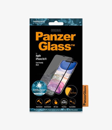 PanzerGlass - Tvrzené Sklo Case Friendly AB pro iPhone XR a 11, černá