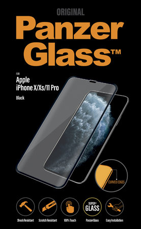 PanzerGlass - Tvrzené Sklo Standard Fit pro iPhone X, XS a 11 Pro, black