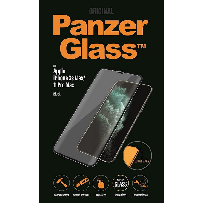 PanzerGlass - Tvrzené Sklo Standard Fit pro iPhone XS Max a 11 Pro Max, black