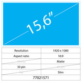 Asus TUF Asus TUF FX505GM-BQ 15.6 LCD NanoEdge Matný 30 pin Full HD Bez úchytov