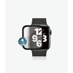 PanzerGlass - Tvrzené Sklo Full Silicone pro Apple Watch Series 4, 5, 6, SE (1st gen) a SE (2nd gen) 40mm, černá