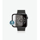 PanzerGlass - Tvrzené Sklo Full Silicone pro Apple Watch Series 4, 5, 6, SE (1st gen) a SE (2nd gen) 44mm, černá