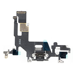 Apple iPhone 11 - Nabíjecí Konektor + Flex Kabel (Black)