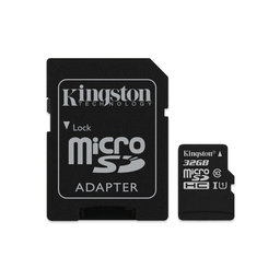 Kingston - MicroSDHC Paměťová Karta Canvas Select Plus 32 GB + SD Adaptér