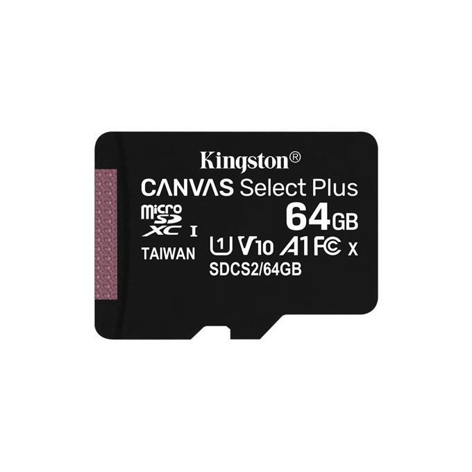 Kingston - MicroSDXC Paměťová Karta Canvas Select Plus 64 GB + SD Adaptér