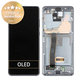 Samsung Galaxy S20 Ultra G988F - LCD Displej + Dotykové Sklo + Rám + Přední Kamera (Cosmic Gray) - GH82-22271B, GH82-22327B Genuine Service Pack