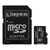 Kingston - microSDXC paměťová karta Canvas React, 128 GB, SD adaptér