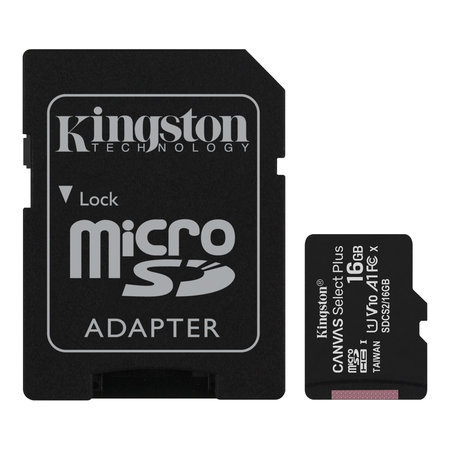 Kingston - microSDXC paměťová karta Canvas React, 128 GB, SD adaptér