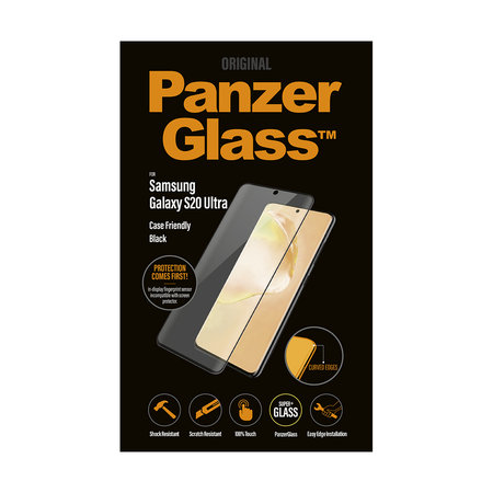 PanzerGlass - Tvrzené Sklo Case Friendly pro Samsung Galaxy S20 Ultra, black