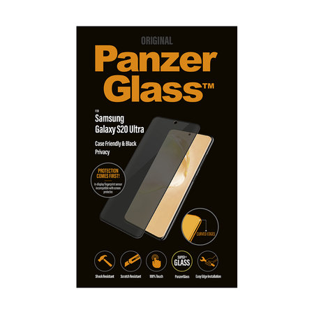 PanzerGlass - Tvrzené Sklo Privacy Case Friendly pro Samsung Galaxy S20 Ultra, black