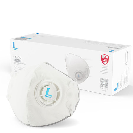 Sportovní respirátor FFP3-KN95 98% filtr, respirační anti-virové rouška - bílá