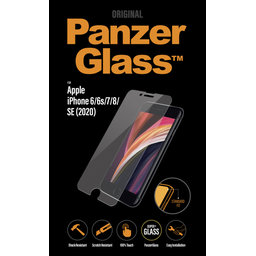 PanzerGlass - Tvrzené Sklo Standard Fit pro iPhone SE 2020, 8, 7, 6s, 6, transparent