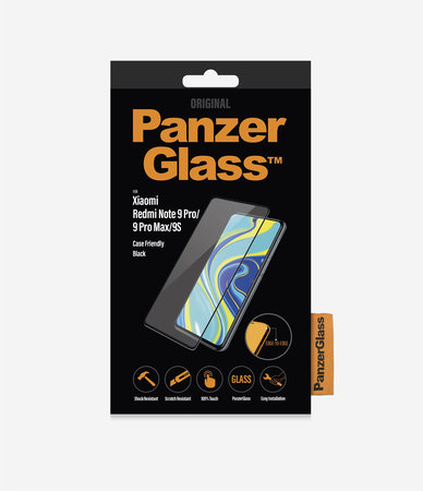 PanzerGlass - Tvrzené Sklo Case Friendly pre Xiaomi Redmi Note 9 Pro, black