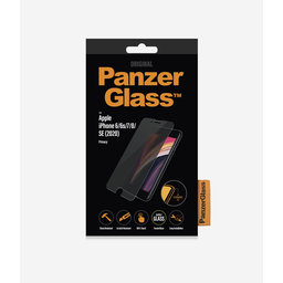 PanzerGlass - Tvrzené Sklo Privacy Standard Fit pro iPhone 6, 6s, 7, 8, SE 2020 a SE 2022, transparent