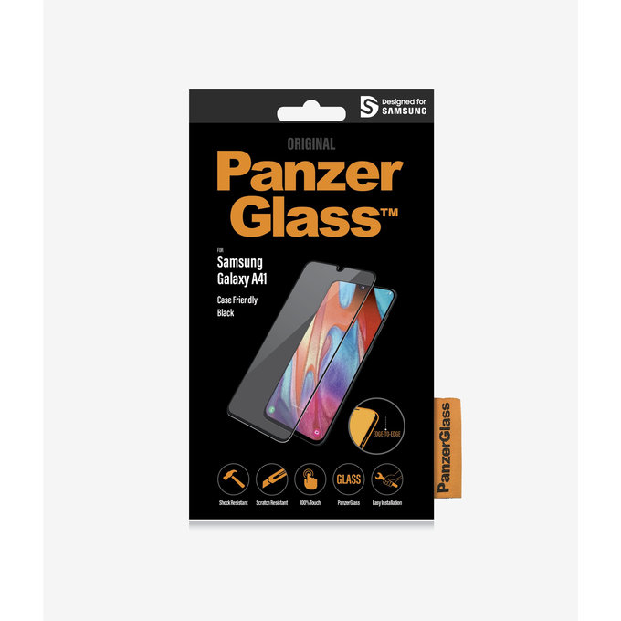 PanzerGlass - Tvrzené Sklo Case Friendly pro Samsung Galaxy A41, černá