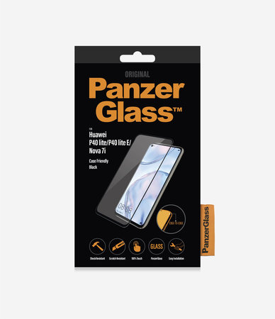 PanzerGlass - Tvrzené Sklo Case Friendly pro Huawei P40 Lite, P40 Lite E, Nova 7i, black