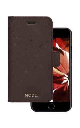 MODE - Pouzdro New York pro iPhone SE 2020/8/7, dark chocolate