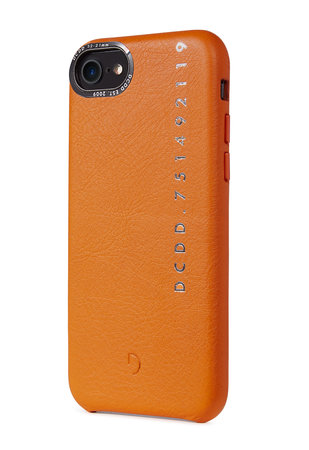 Decoded Leather Back Cover kožené pouzdro pro iPhone SE 2020/8/7, oranžové