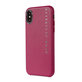 Decoded Leather Back Cover kožené pouzdro pro iPhone X / Xs, růžové