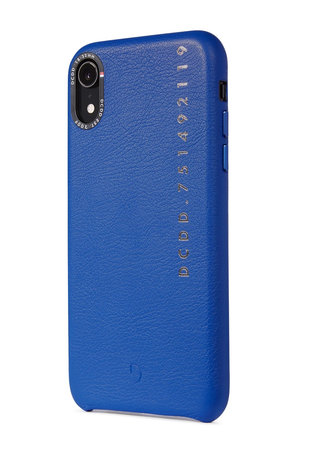 Decoded Leather Back Cover kožené pouzdro pro iPhone XR, modré