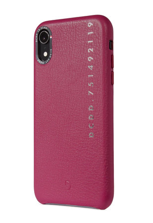 Decoded Leather Back Cover kožené pouzdro pro iPhone XR, růžové