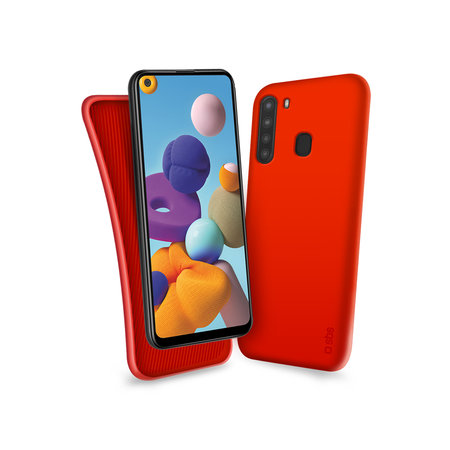 SBS - Pouzdro Polo pro Samsung Galaxy A21, červená