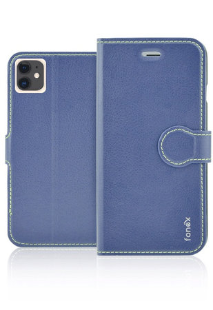 Fonex - Pouzdro Book Identity pro iPhone 11, modrá