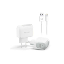Fonex - Nabíjecí Adaptér USB + Kabel USB / Lightning, 10W, bílá