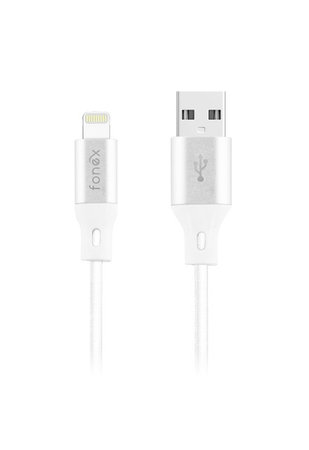Fonex - Lightning / USB MFI Kabel (1.2m), bílá
