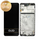 Samsung Galaxy M51 M515F - LCD Displej + Dotykové Sklo + Rám (Celestial Black) - GH82-23568A, GH82-24168A, GH82-24166A Genuine Service Pack