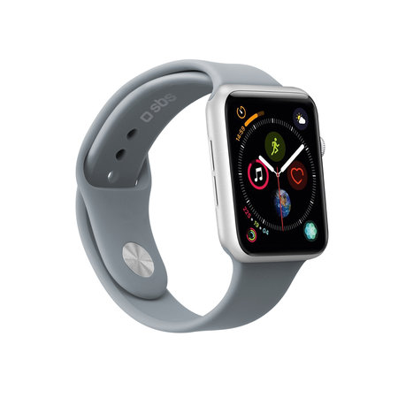 SBS - Náramek pro Apple Watch 44 mm, velikost S / M, šedá