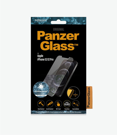 PanzerGlass - Tvrzené Sklo Standard Fit AB pro iPhone 12 a 12 Pro, transparentná