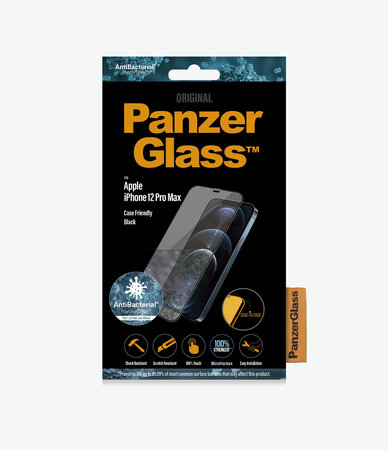 PanzerGlass - Tvrzené Sklo Case Friendly AB pro iPhone 12 Pro Max, černá
