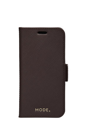 MODE - Pouzdro Milano pro iPhone 12 mini, dark chocolate