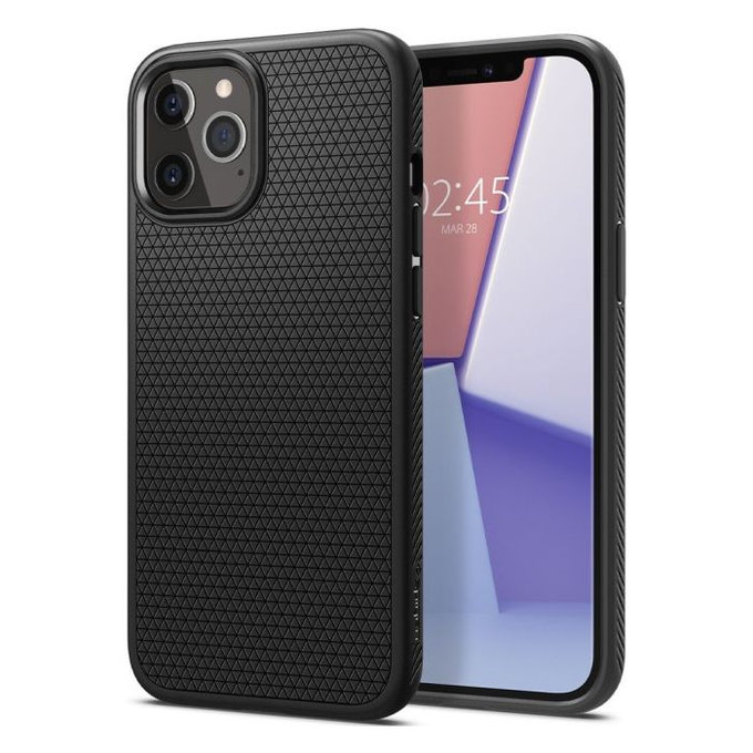 Spigen - Pouzdro Liquid Air pro iPhone 12 Pro Max, černá