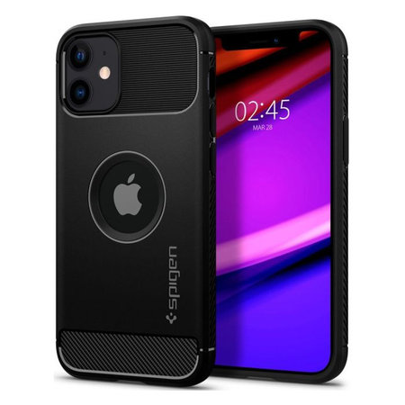 Spigen - Pouzdro Rugged Armor pro iPhone 12 mini, černá