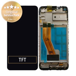 Samsung Galaxy M11 M115F - LCD Displej + Dotykové Sklo + Rám (Black) - GH81-18736A Genuine Service Pack