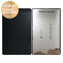 Samsung Galaxy Tab S6 Lite P610, P615 - LCD Displej + Dotykové Sklo (Oxford Gray) - GH82-22896A Genuine Service Pack