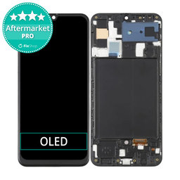 Samsung Galaxy A50 A505F - LCD Displej + Dotykové Sklo + Rám (Black) OLED