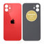 Apple iPhone 12 - Sklo Zadního Housingu (Red)